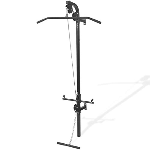 Cikonielf Gimnasio casero de Pared con Dos poleas, Polea de Cuerda montado en la Pared, Equipo...
