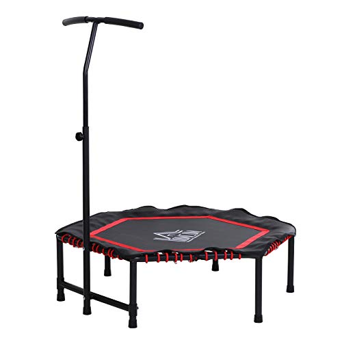 HOMCOM Trampolín Profesional Cama Elástica Multifuncional Hexagonal para Entrenamiento de...