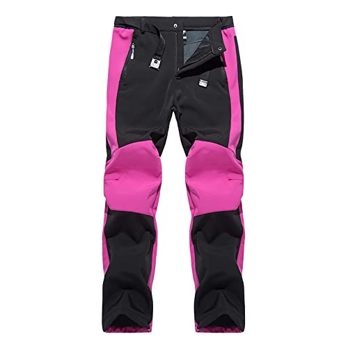 Mujer Pants Senderismo Esquiar Pantalón de Trabajo Cálidos Polar Forrado Pantalon Trekking...