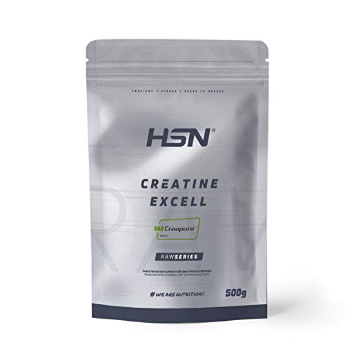 Creatina CREAPURE® en Polvo de HSN | Sin Sabor 500 g | 3 Gramos 100% Creapure por Dosis Diaria...