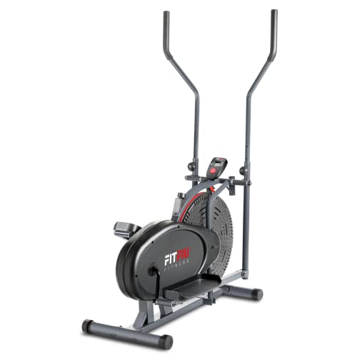 Fitfiu Fitness BELI-90 - Bicicleta Elíptica con Disco inercia de 5kg, 8 Niveles de...