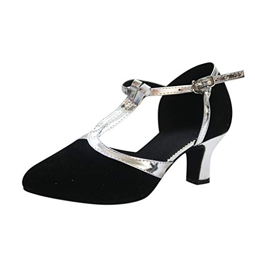 Zapatos de Baile/Zapatos Latinos para Mujer Casuales Zapatillas Hebilla Romanas Calzado de...