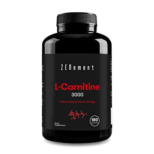 L-Carnitina | 180 cápsulas | Mejora el rendimiento deportivo y la metabolización eficiente de...