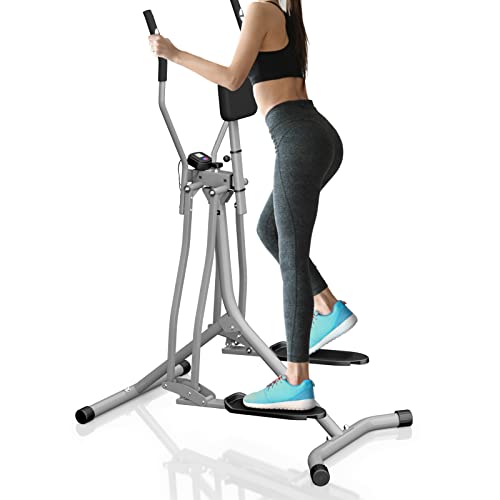 Physionics® Air Walker - con Pantalla LCD, Carga Máxima de 120 kg, Longitud de la Zancada 90...