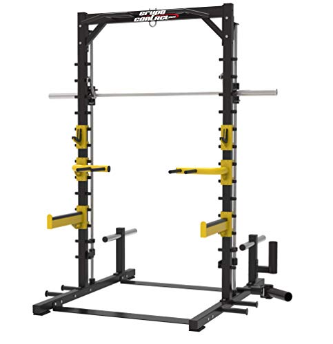 Grupo Contact - Máquina Multipower Fitness Multifuncional, con Jaula Rack, Uso Profesional y...