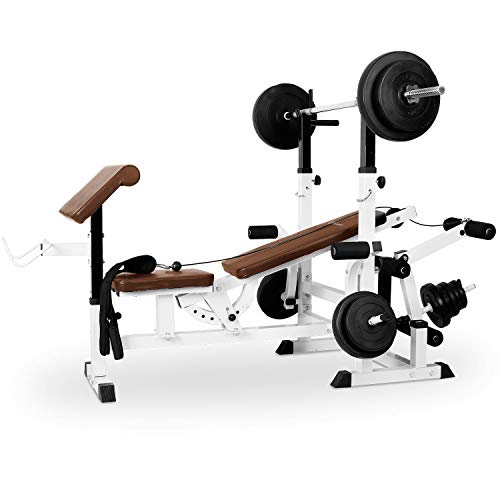 Klarfit Workout Hero 3000 Banco de Pesas Ajustable para Fitness, Banco de Musculación...