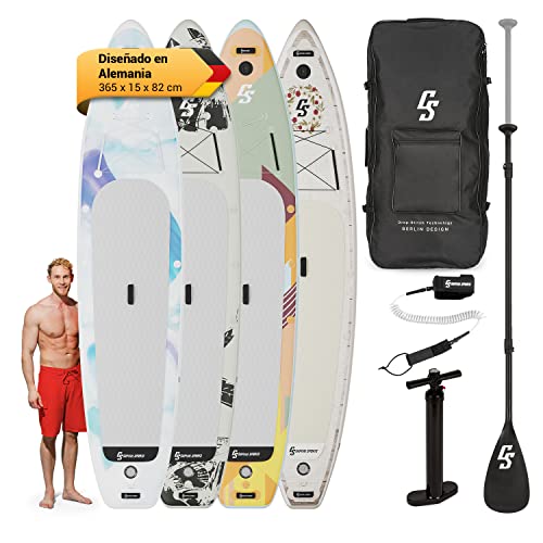 Capital Sports Tabla Paddle Surf Hinchable con Bolsa de Transporte, Remo Ajustable, para...