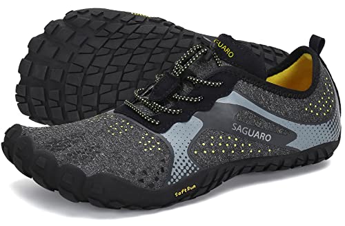 SAGUARO Hombre Mujer Barefoot Zapatillas de Trail Running Minimalistas Zapatillas de Deporte...