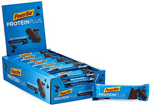 PowerBar Barra Protein Plus con solo 107 Kcal - Barra de proteína baja en azúcar, barra de...