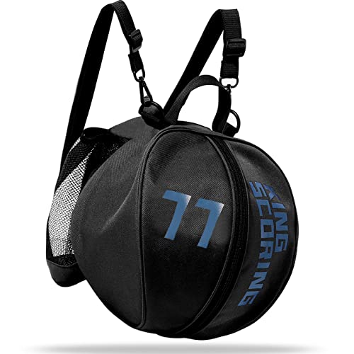 goldmiky Bolsa de Baloncesto Impermeable, Bolsa de Baloncesto, Bolsa Redonda para Pelota, Bolsa...