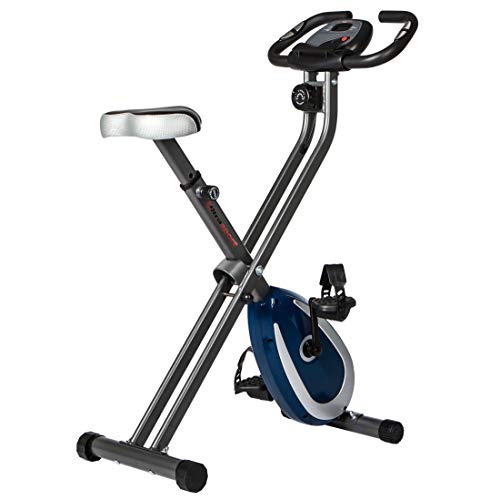 Ultrasport F-Bike 250 Bicicleta estática Plegable, Gris Oscuro/Azul Marino, sin Respaldo &...