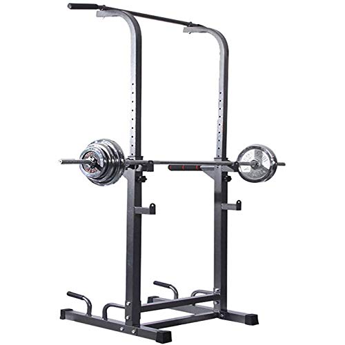 ZZZTWO Power Tower Estación Multifuncional de Entrenamiento, Barbell Rack, Dip Station, Barra...