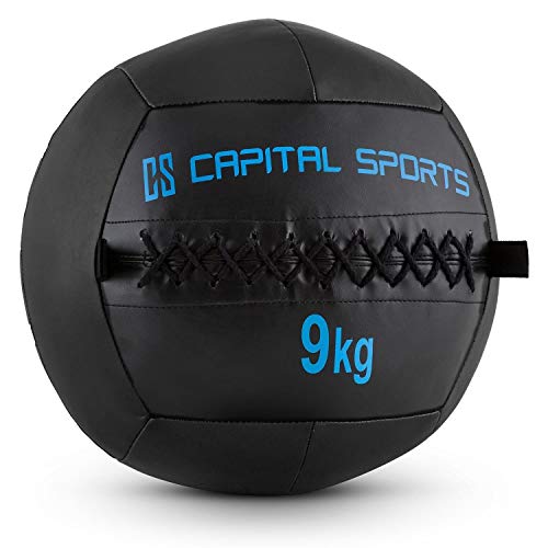 Capital Sports Wallba 9 - balon ejercicio, fitness ball, balones medicinales, cuero sintético...
