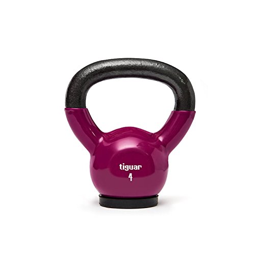 tiguar - Pesa rusa para entrenamiento de cuerpo entero, 4 kg, 6 kg, 8 kg, 10 kg, 12 kg, 16 kg,...