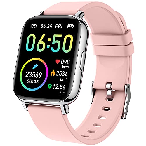 Smartwatch, 1.69' Reloj Inteligente Mujer Impermeable IP68 Pulsera Actividad 24 Modos Deporte...