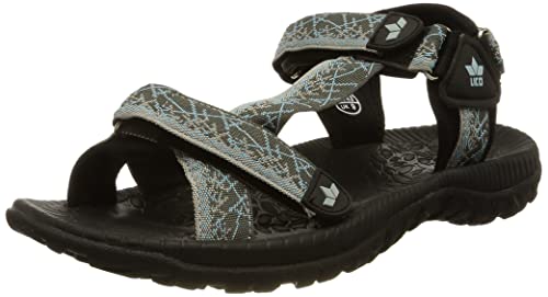 Lico Samoa V, Sandalia Mujer, Gris Azul Turquesa, 45 EU