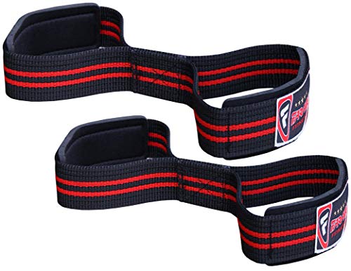 Farabi Bar Straps Figure 8 Weight Lifting Gym Fitness Strength Body Building