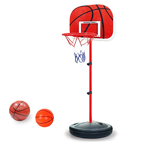 PELLOR Canasta Aro de Baloncesto Ajustable,150CM/170CM Aro de Blaconcesto con Balancesto para...
