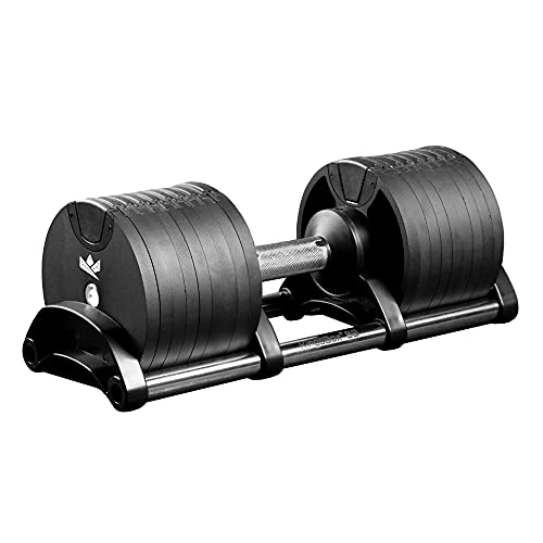 KingsBox Quick Fit Mancuernas, Mancuernas Ajustables, De 2 a 32 kg, Acero y Plástico Duro,...