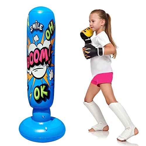 Saco de Boxeo Inflable para niños, Bolsa de Boxeo Independiente, Bolsa de Boxeo de pie Libre...