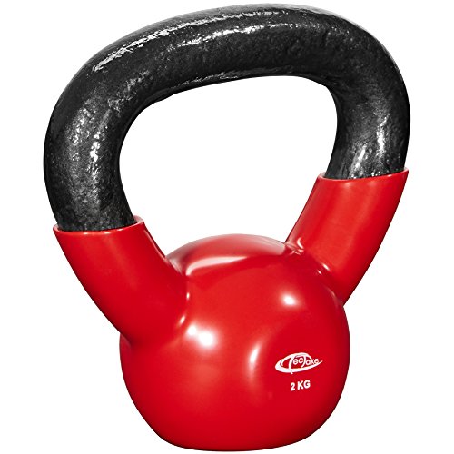 TecTake Pesa Rusa Kettlebell Peso Redondo | Pesa de Hierro Fundido | Revestimiento de Vinilo...