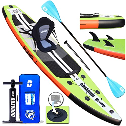 DURAERO Tabla Hinchable Paddle Surf Sup Paddel Surf Bomba, Asiento de Kayak,330 x 76 x 15 cm,...
