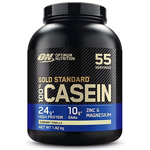 Optimum Nutrition Gold Standard Casein, Proteinas de Caseina en Polvo con BCAA Aminoacidos...