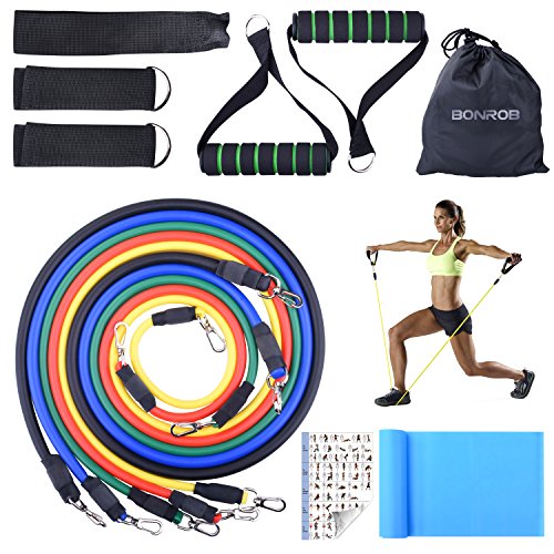 Bandas de Resistencia, Bandas Elásticas Fitness Professional Gym Tube Bandas de Goma para...