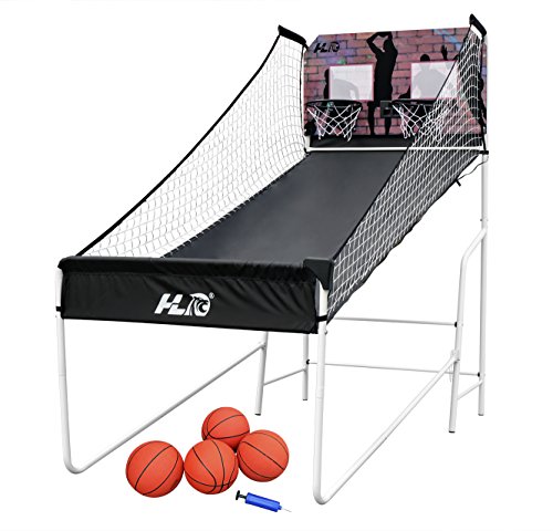 hlc Canasta de Baloncesto con Soporte, Plegable y portátil, con calculador de anotación,...