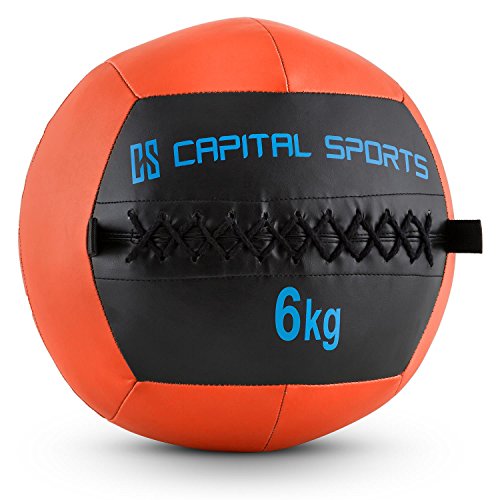 CAPITAL SPORTS Epitomer Wall Bal - Balon Ejercicio, Fitness Ball con Costuras Resistentes,...