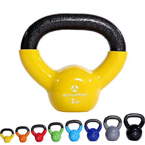 #DoYourFitness Kettlebell »Kolossos« Pesa esférica 2-20 kg/Pesa de Mano de 100% Hierro con...