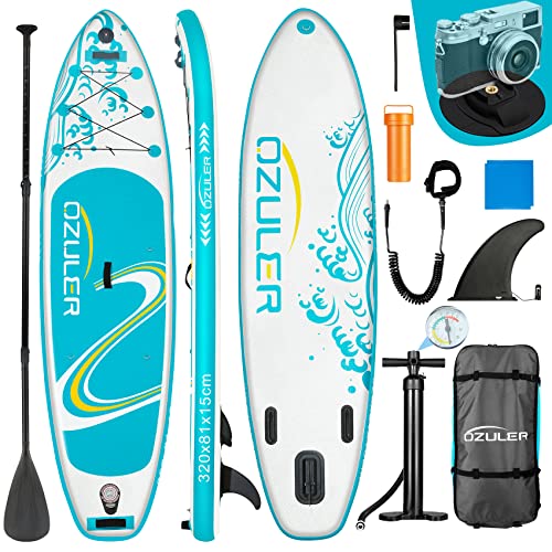 OZULER Juego de Tablas de Surf de Remo, Tabla Inflable para Principiantes y niños, Kayak con...