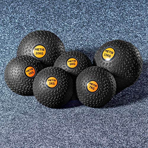 METIS Slam Ball Balones Lastrados 3kg – 20kg | Balones Medicinales de Bajo Rebote para...