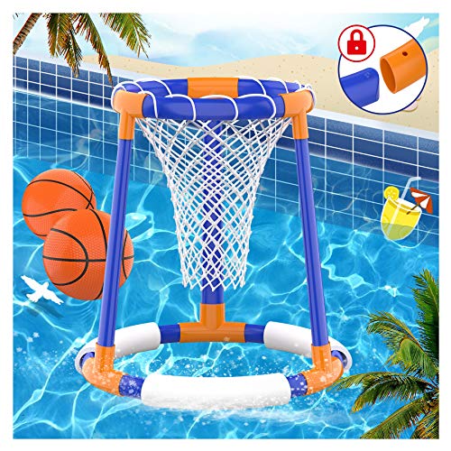FOSUBOO Pool Basketball Hoop, Canasta Piscina Hinchable, Juego Porterias Waterpolo, Flotante...
