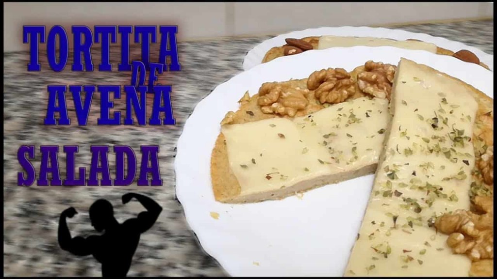 Tortilla de Avena Salada Receta saludable Receta Fitness