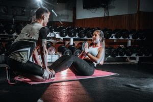 ejercicios en pareja